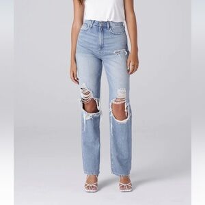 Triarchy Ms. Triarchy Lightweight Destroyed blue jeans - Light Indigo